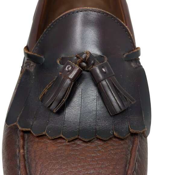 Allen Edmonds Nashua Brown‎ Leather Tassel Kiltie Loafers Mens Size 9.5 D - Picture 7 of 11